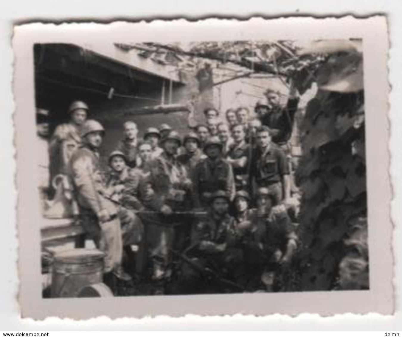 Photo Originale WWII Bataille De MENTON Juin 1940  Chasseurs Alpins - Krieg, Militär