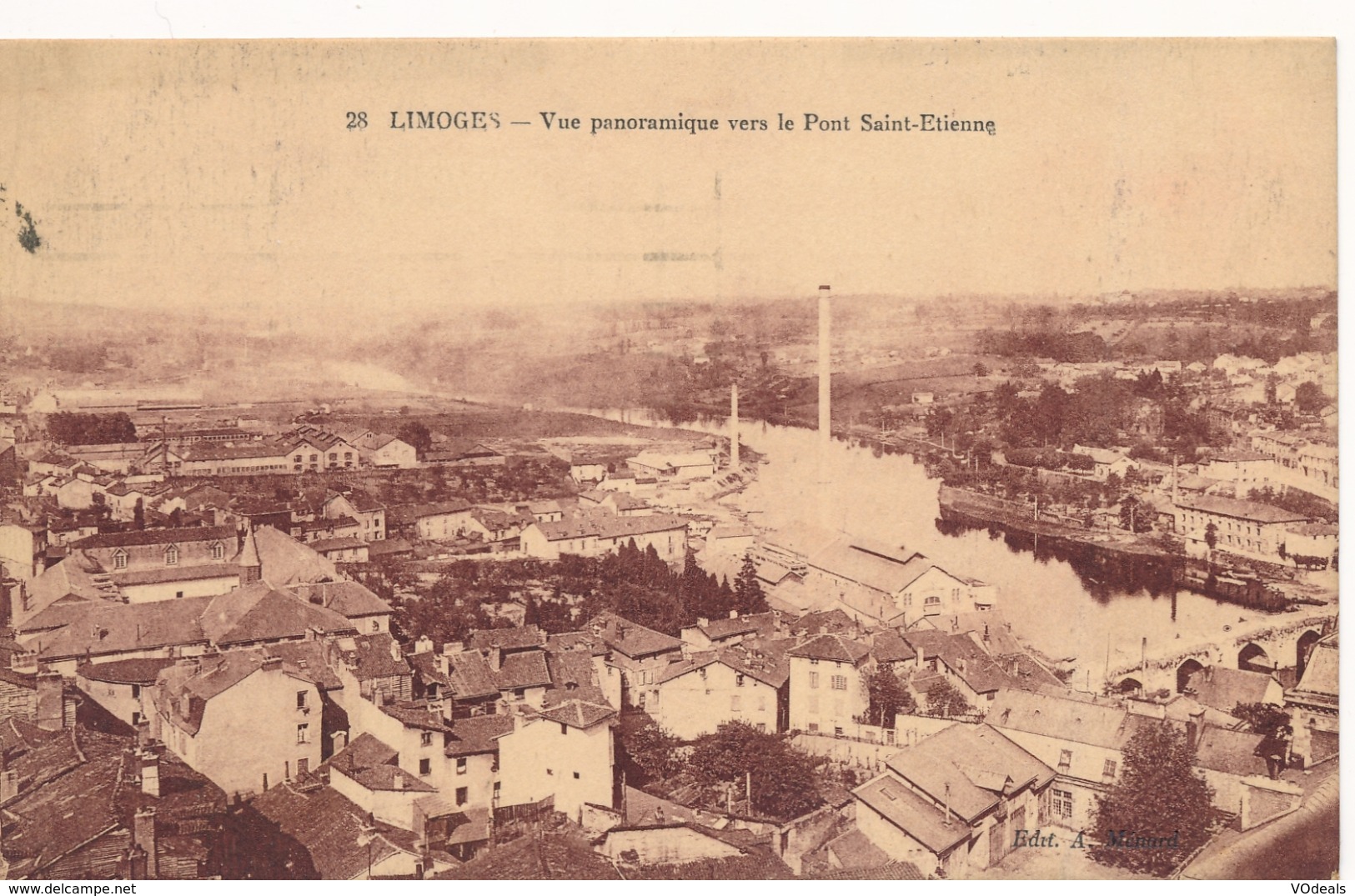 CPA - France - (87) Haute-Vienne - Limoges - Vue Panoramique Vers Le Pont Saint-Etienne - Limoges