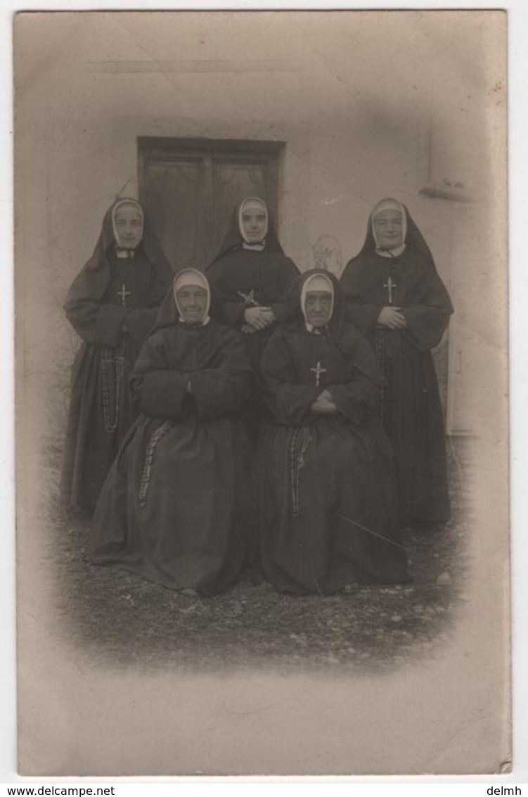 Carte Photo 04 SEYNE Les Alpes Religieuses De L'Hôpital Militaria 1918 - Sonstige & Ohne Zuordnung