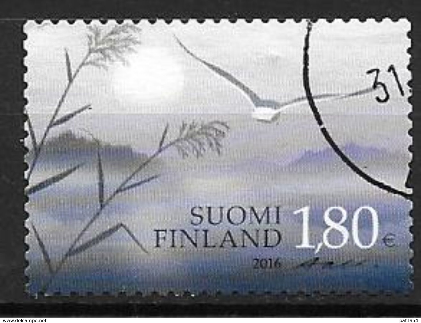 Finlande 2016 N° 2406 Oblitéré, Timbre De Deuil - Gebruikt