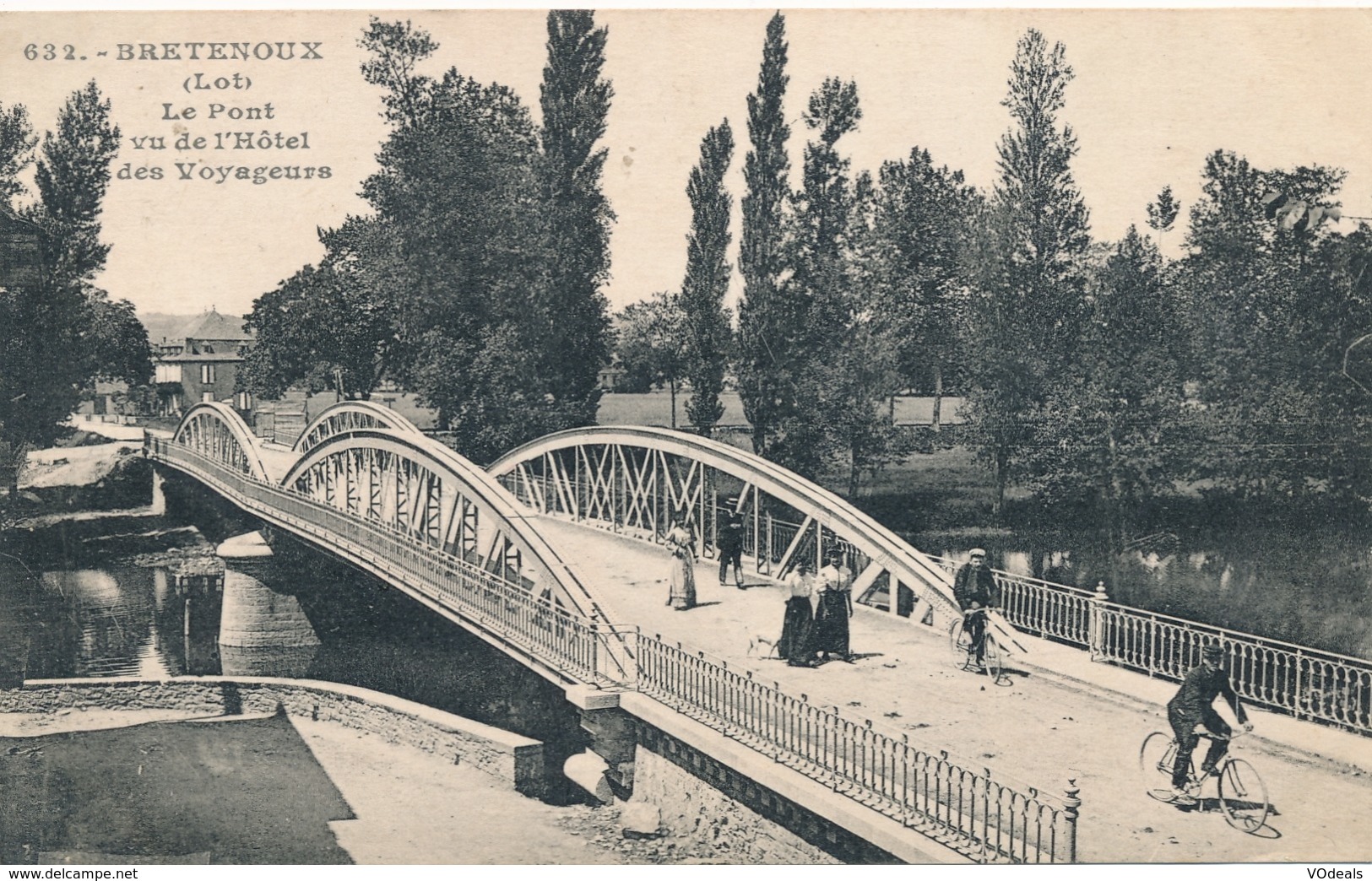 CPA - France - (46) Lot - Bretenoux - Le Pont Vu De L'hôtel Des Voyageurs - Bretenoux