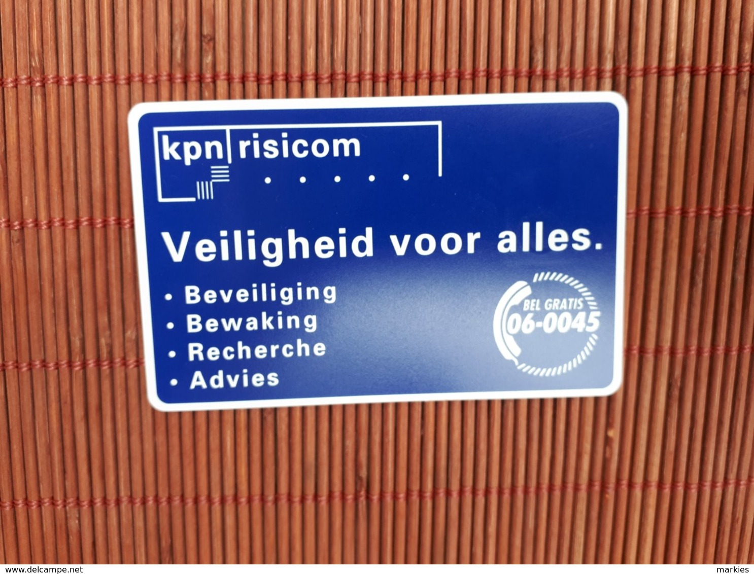 Phonecard Privat Netherlands KPN Risicom (Mint,Neuve) Rare - Privé