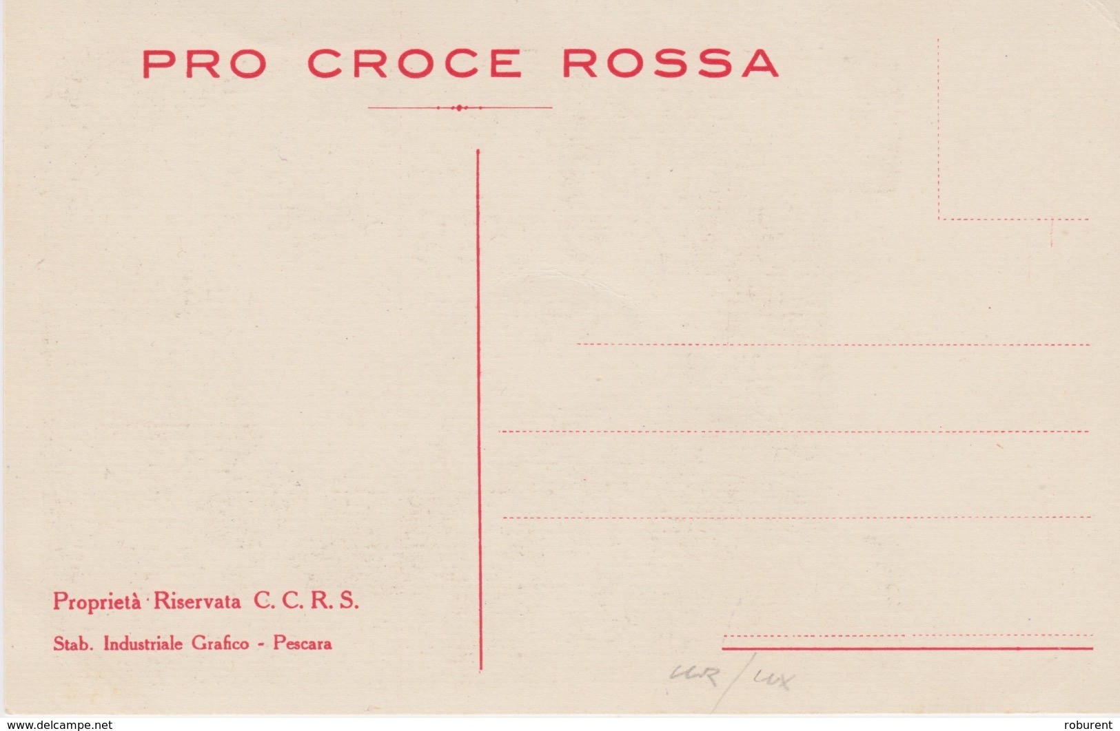 426 - CARTOLINA - PRO CROCE ROSSA - ILLUSTRATORE ORSOLINI - Croce Rossa