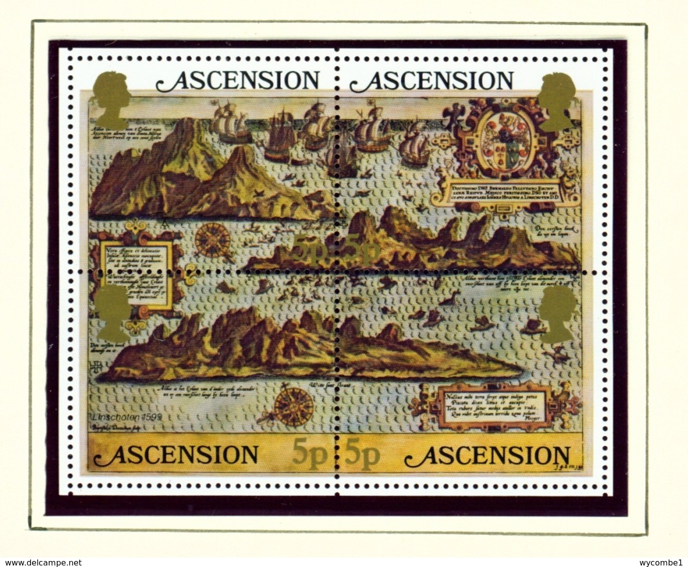 ASCENSION  -  1981 Early Maps Miniature Sheet Unmounted/Never Hinged Mint - Ascension