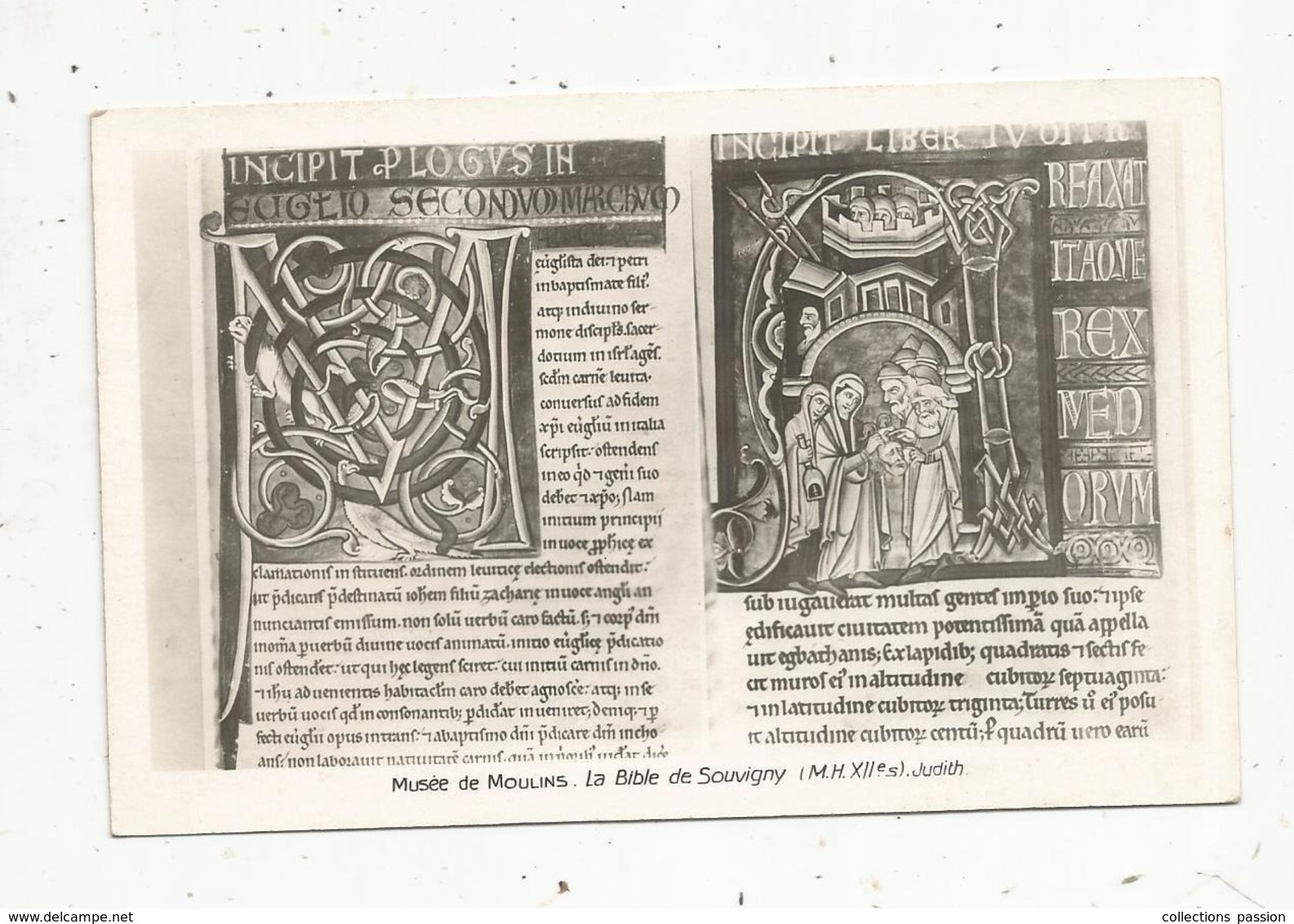 Cp, Arts ,la Bible De SOUVIGNY ,musée De MOULINS , Vierge - Antiquité