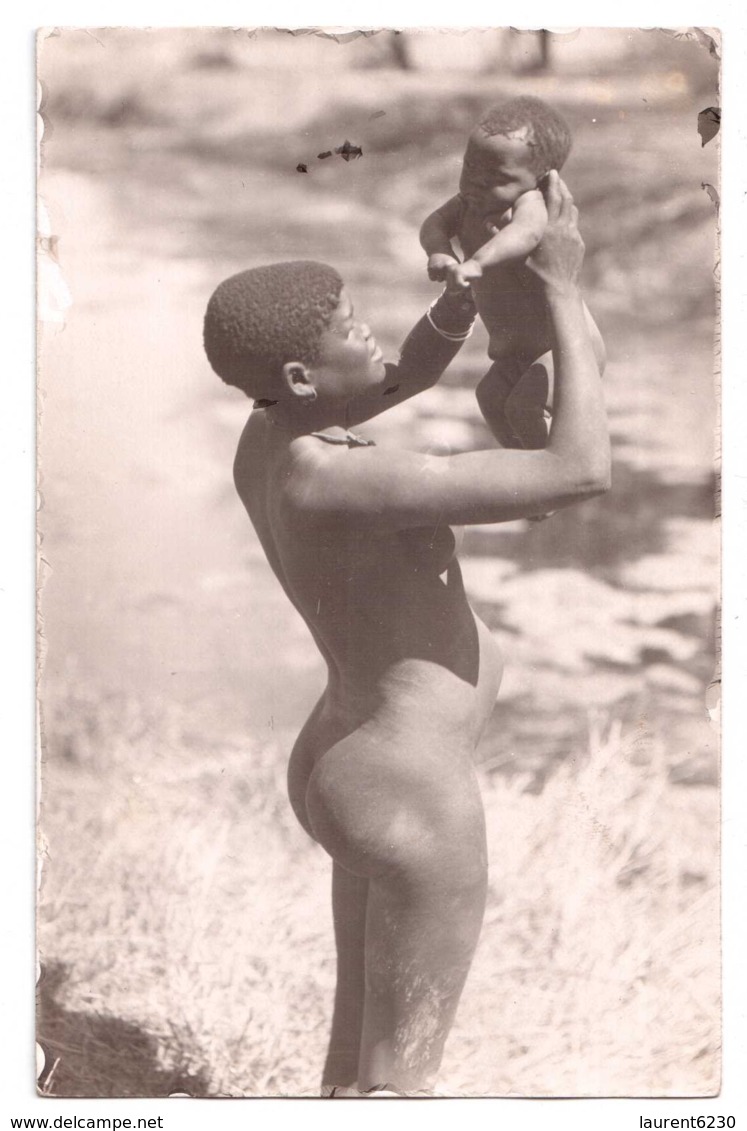 Namibie - Carte-photo Femme Entièrement Nue - Nu Nude - édit. Ottmar Spaeth  + Verso - Namibie