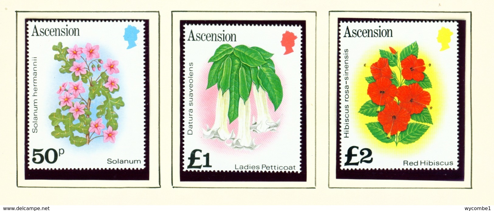 ASCENSION  -  1981 Flower Definitives Set Unmounted/Never Hinged Mint - Ascension