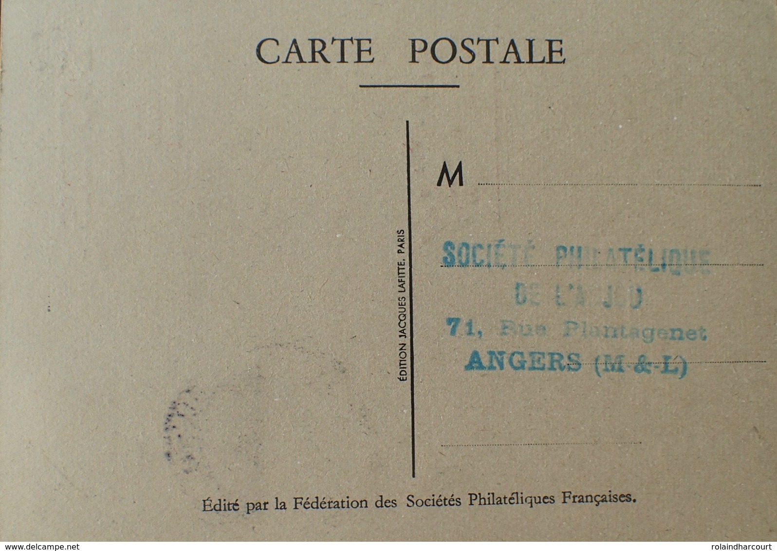 R1949/1143 - LOUVOIS - N°779 Seul Sur CP 1er Jour - ANGERS - 15 MARS 1947 - Lettres & Documents