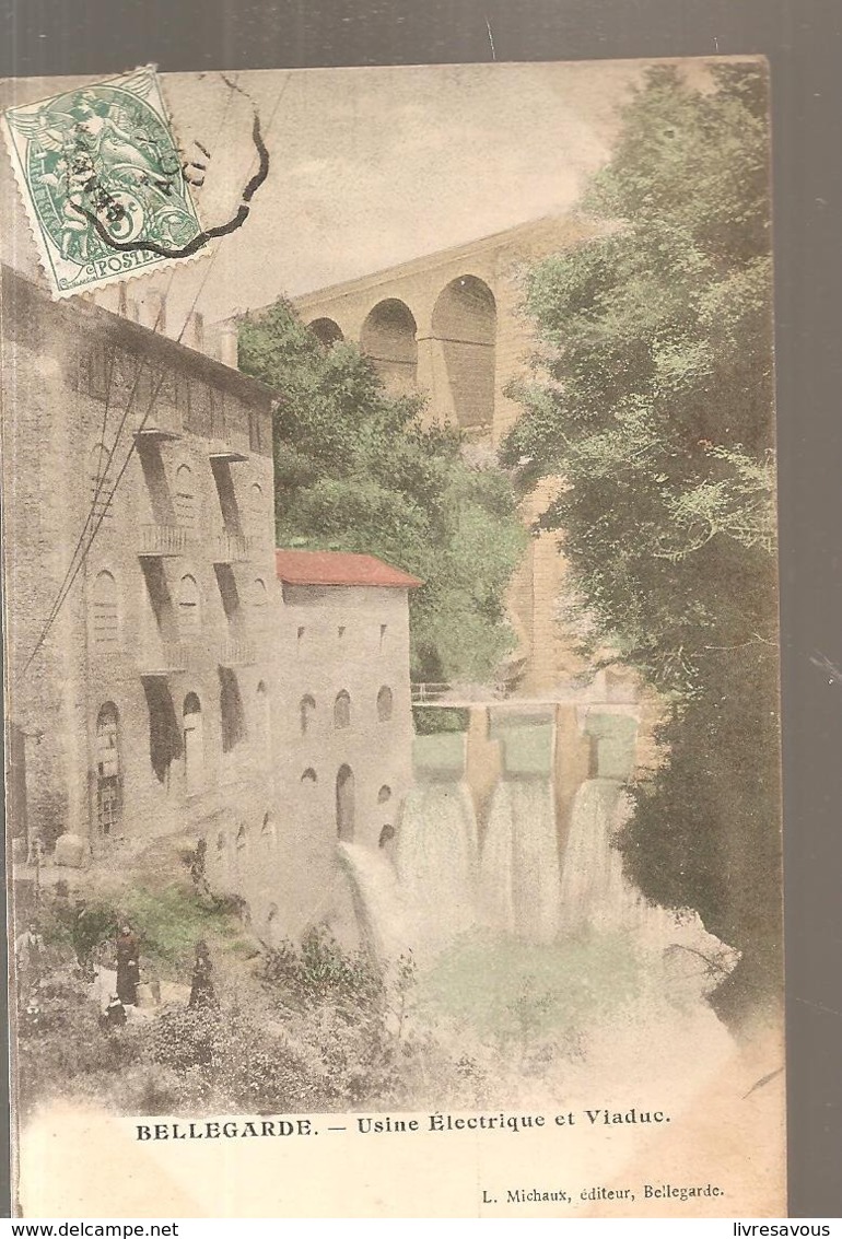 CPA Bellegarde-sur-Valserine (01) Usine Electrique Et Viaduc Ecrite En 1907 - Bellegarde-sur-Valserine