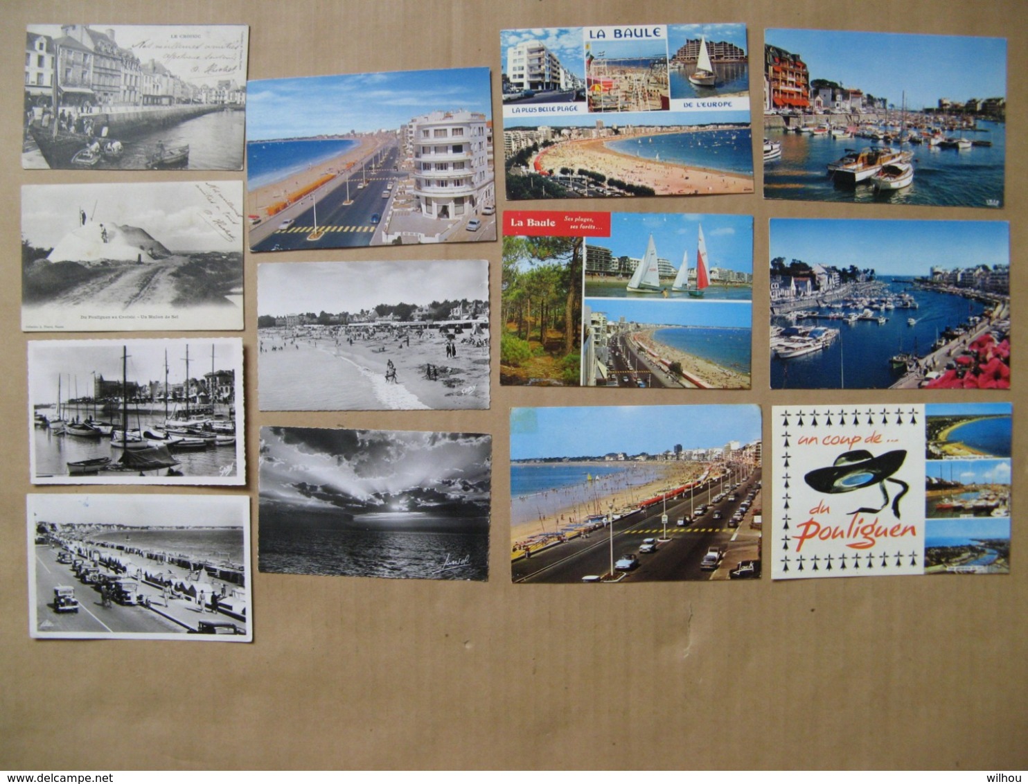 LOT DE 13 CPA/CPSM COULEURS-NOIR/BLANC LE CROISIC-LA BAULE-LE POULIGUEN - Sonstige & Ohne Zuordnung