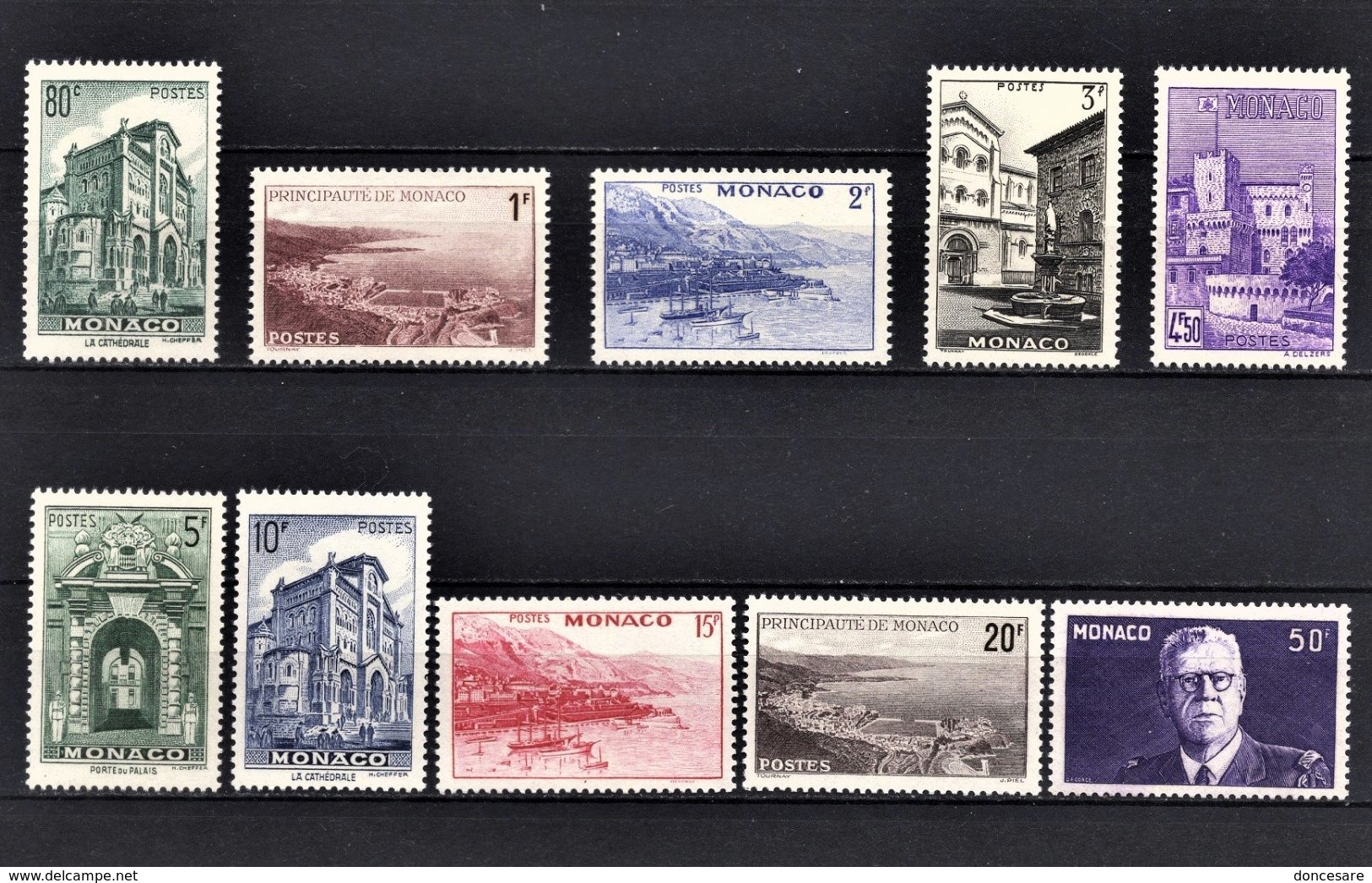 MONACO 1943 SERIE N° 255 A 264 NEUFS** - Neufs