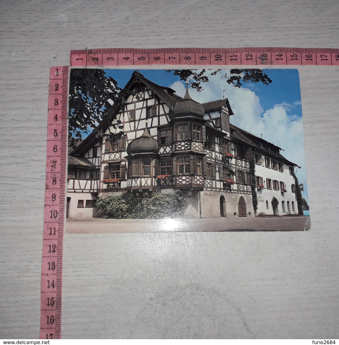 C-76345 HOTEL RESTAURANT DRACHENBURG UND WAAGHAUS GOTTLIEBEN A RHEIN UNTERSEE - Gottlieben