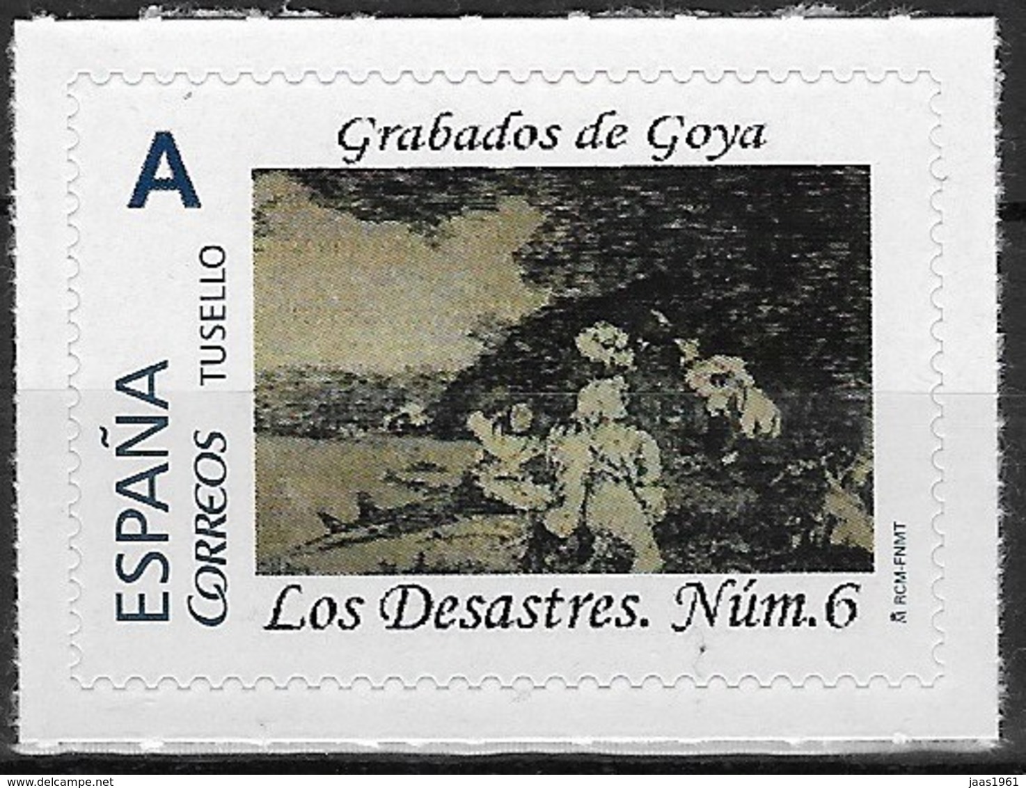 ESPAÑA. TUSELLO. GRABADOS DE GOYA. LOS DESASTRES DE LA GUERRA NÚMERO 6 - Nuevos