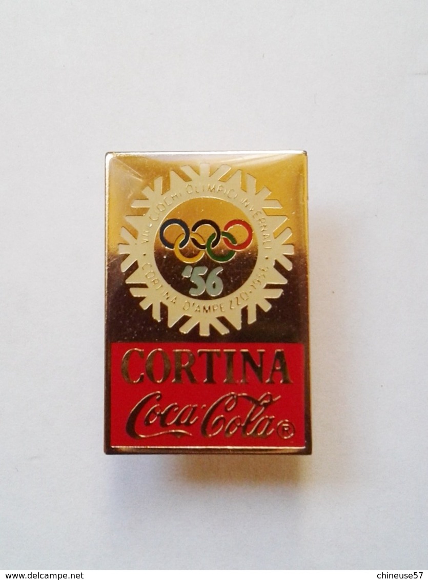 Pin's Coca Cola Jeux Olympiques Cortina 56 - Coca-Cola