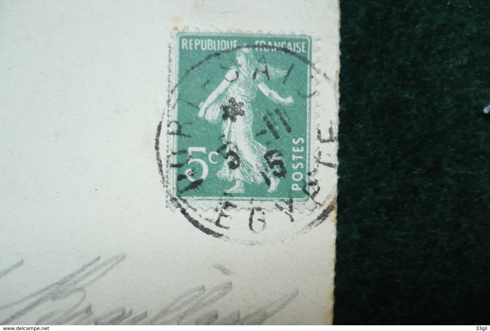 Semeuse Cachet Egypte Port Said  5/11/1915 Sur CP - Poste Maritime