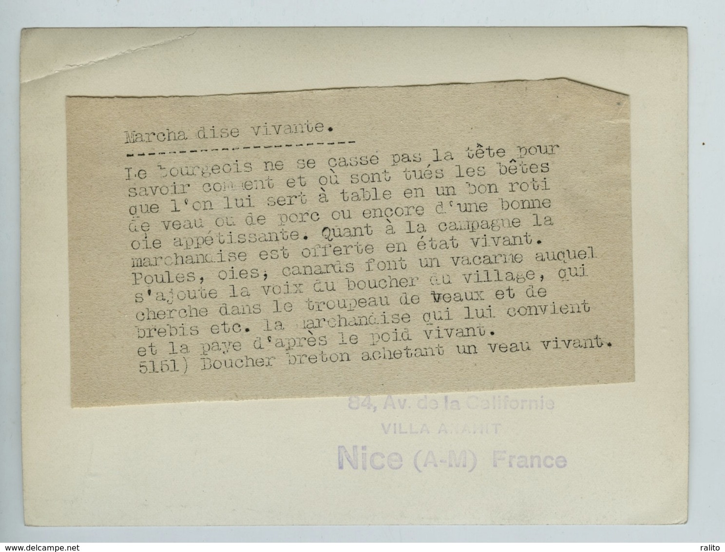 BRETAGNE La Pesée Et L'achat Du Veau Vers 1930 Par Photographe Charles Delius - Lieux