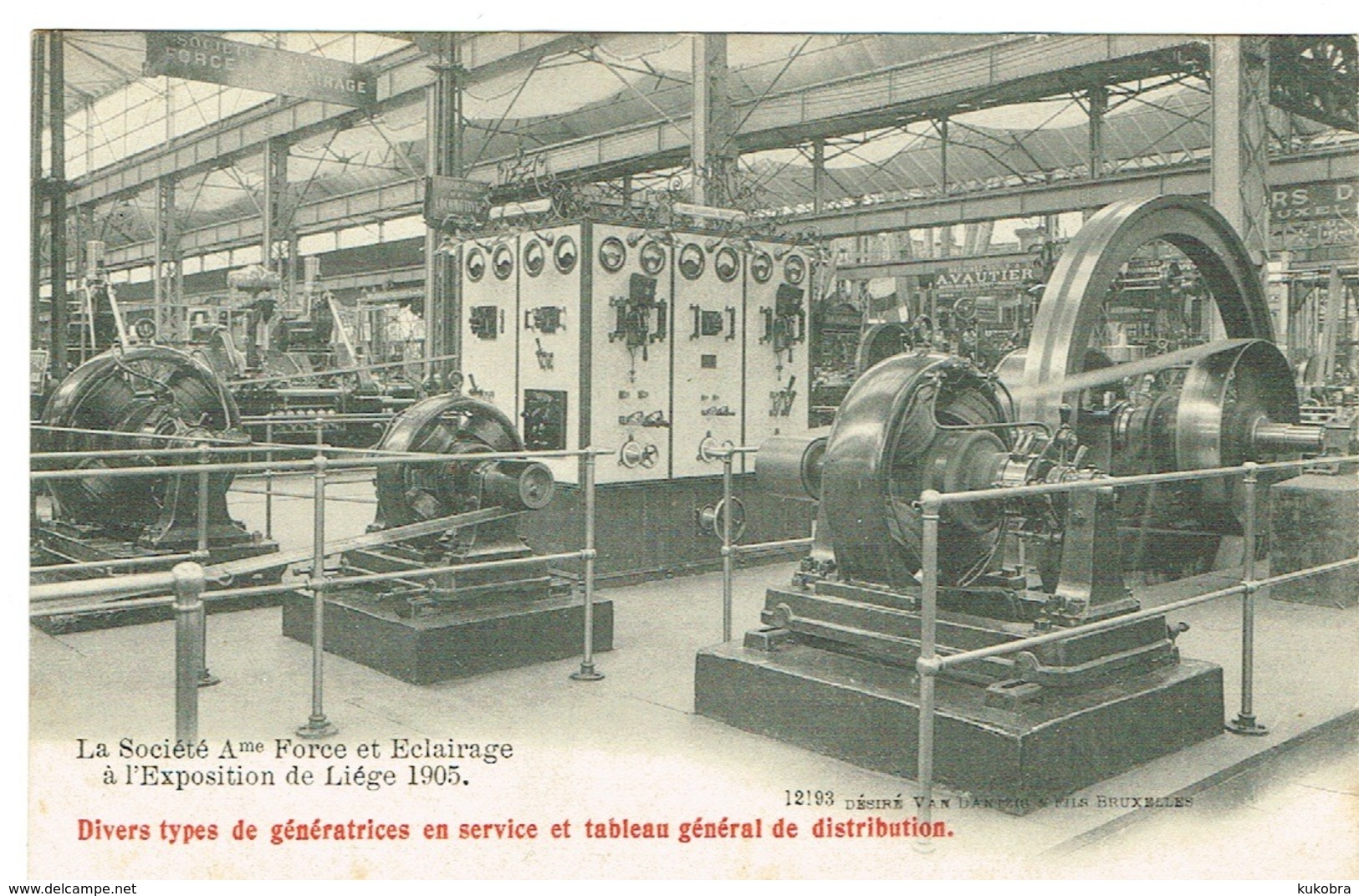 Liège La Soc,A.me Force Et Eclarageà Exposition De Liège 1905 - Lüttich