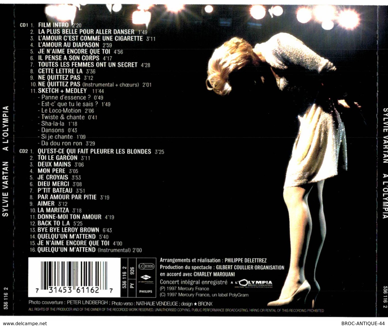 CD N°2153 - SYLVIE VARTAN A L' OLYMPIA - COMPILATION 27 TITRES - Autres - Musique Française