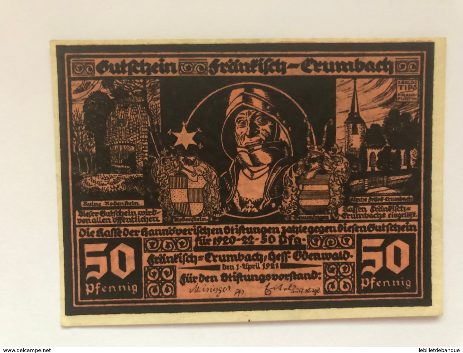 Allemagne Notgeld Crumbach 50 Pfennig - Collections