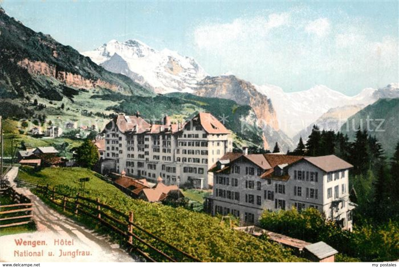 12963561 Wengen_BE Hotel National Mit Jungfrau Wengen_BE - Wengen