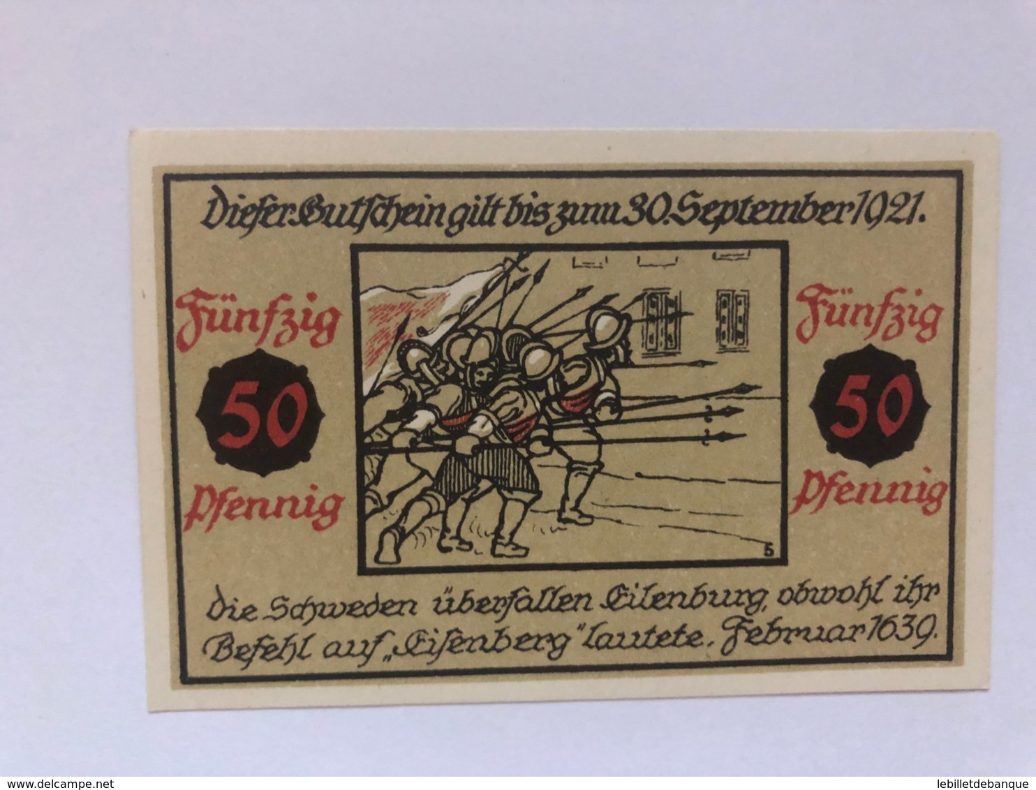 Allemagne Notgeld Eilenburg 50 Pfennig - Collections