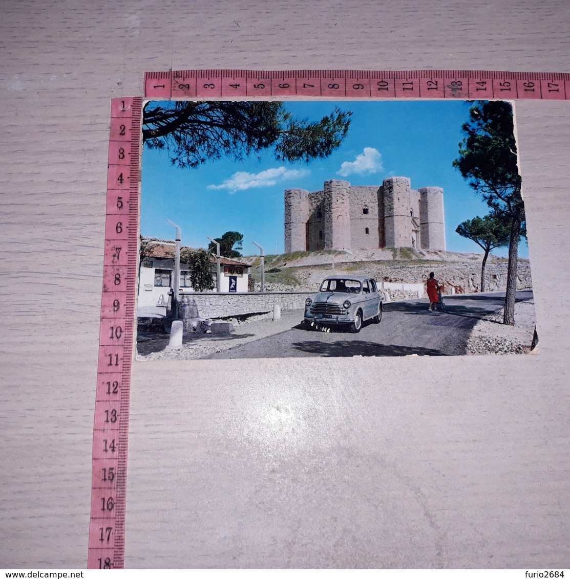 C-76231 NADRIA CASTEL DEL MONTE PANORAMA AUTO D'EPOCA - Andria