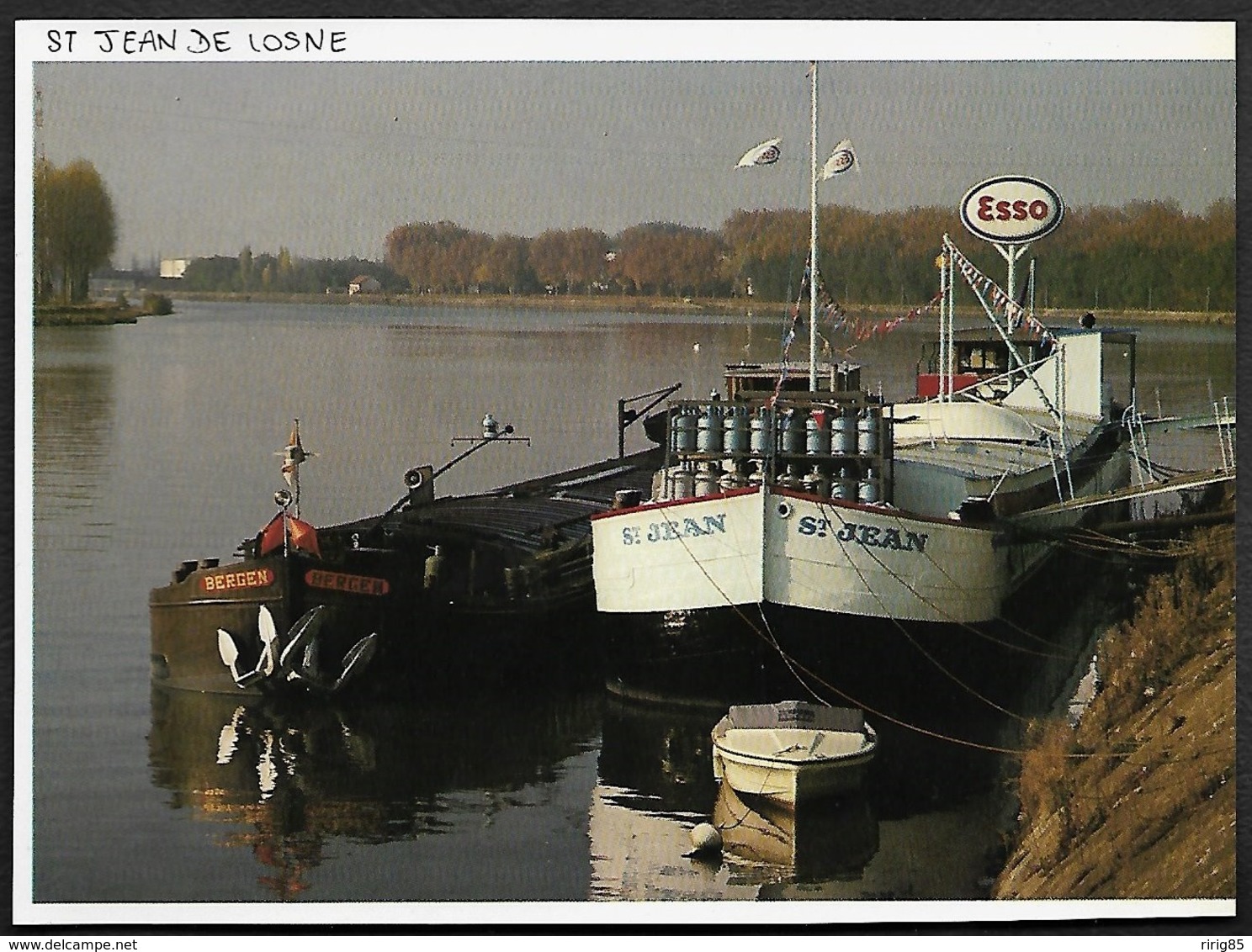 1982  --  LA PENICHE STATION SERVICE ESSO A SAINT JEAN DE LOSNE  3R530 - Non Classés