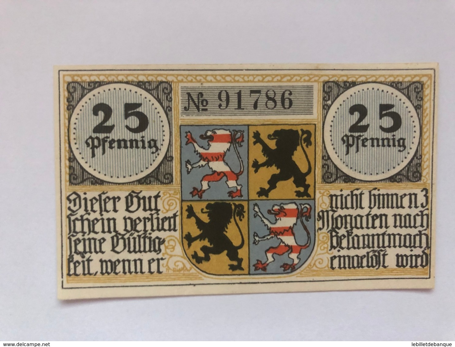 Allemagne Notgeld Hildburghausen 25 Pfennig - Collections