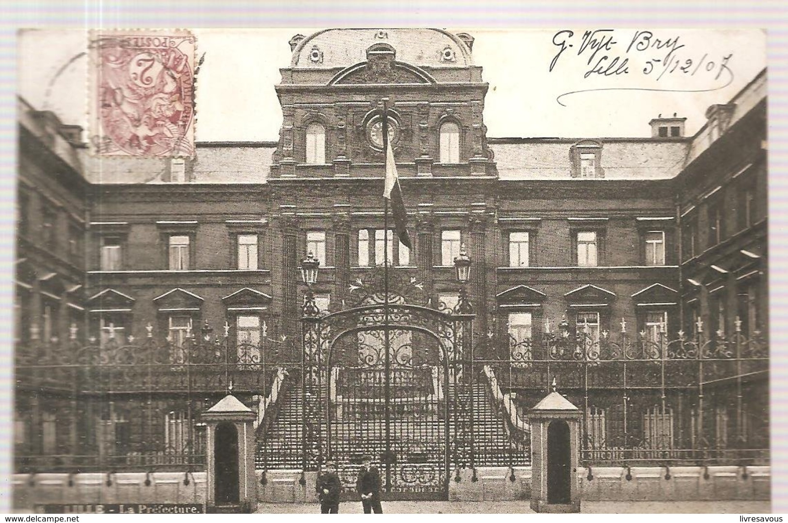 CPA Lille (59) La Préfecture Ecrite En 1907 - Lille