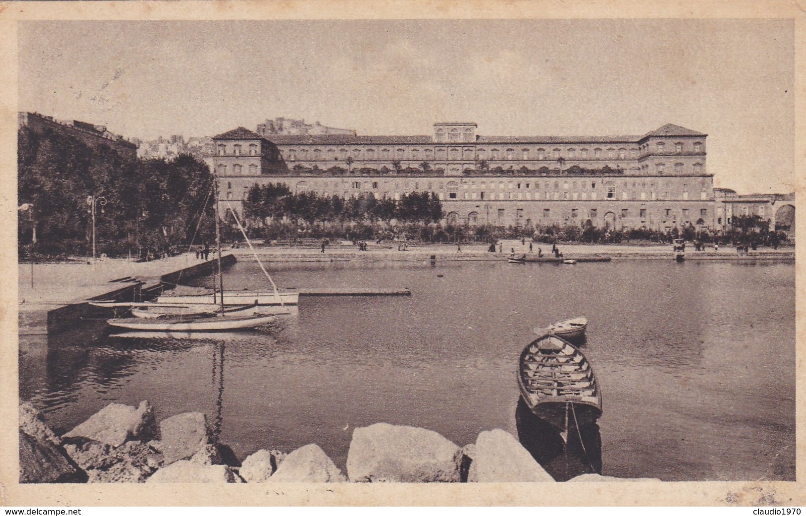 CARTOLINA - Baia è Una Frazione Di Bacoli - NAPOLI - VIA LITORANEA - PALAZZO REALE - VIAGGIATA PER REGGIO EMILIA - Napoli (Naples)