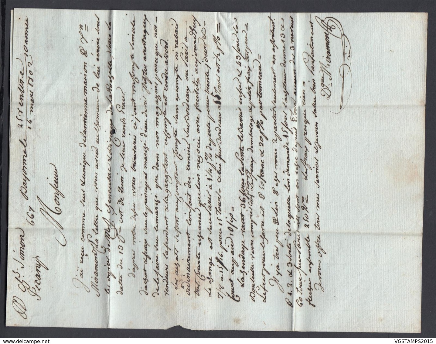 France 1802  - Precurseur De Bayonne à Fécamp ...... (VG) DC-4244 - 1801-1848: Précurseurs XIX