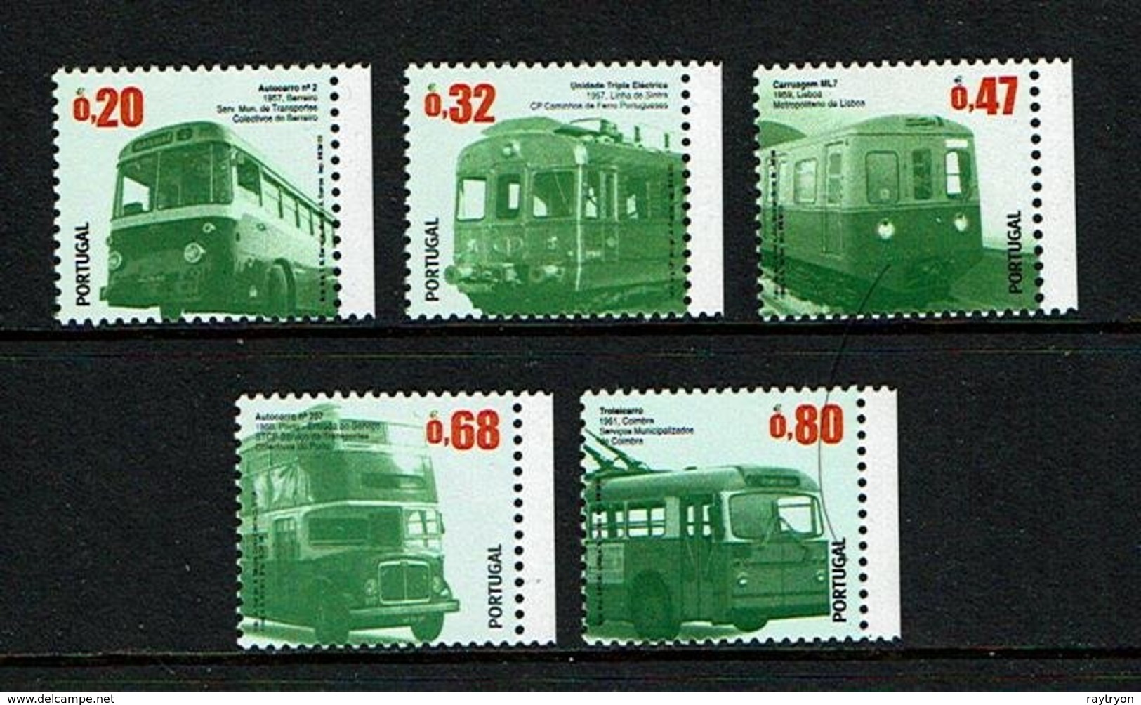 Portugal 2009 Sc # 3082 / 3086  MNH **  Buses - Busses