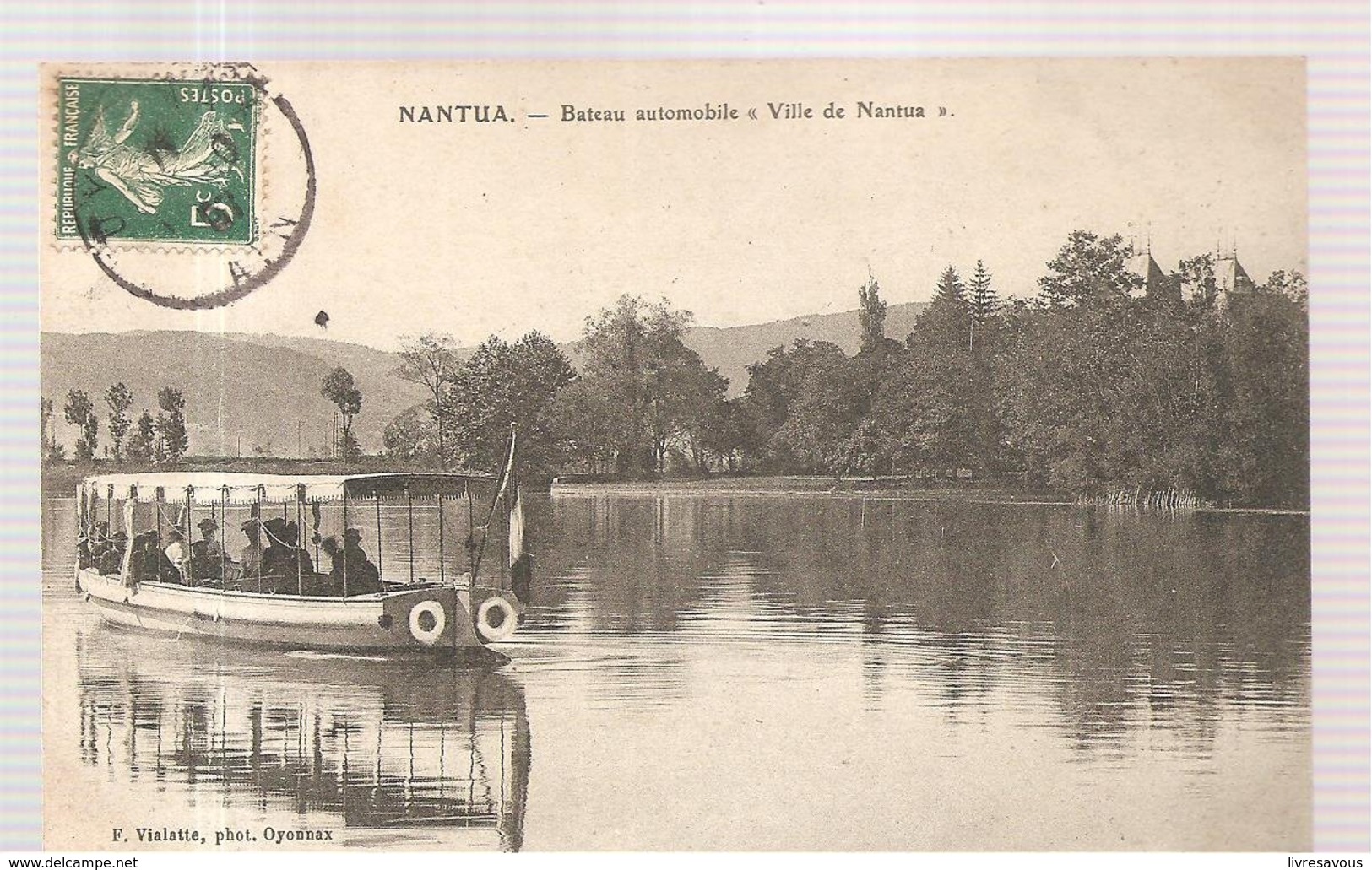 CPA Nantua (01) Bateau Automobile "Ville De Nantua" Ecrite En 1907 - Nantua