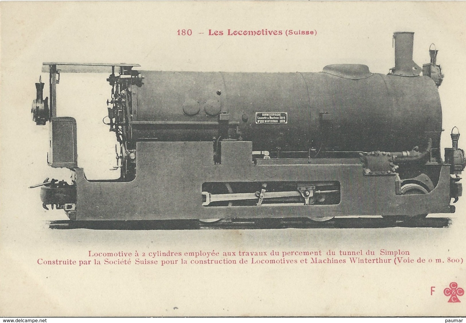 Locomotive    Suisse  No 180 - Autres & Non Classés