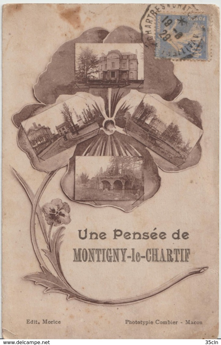 MONTIGNY Le CHARTIF - Une Pensée De Montigny Le Chartif. - Autres & Non Classés