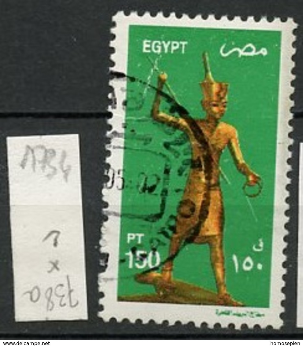 Egypte - Ägypten - Egypt 2002 Y&T N°1734 - Michel N°1035 (o) - 150p Toutankhamon - Oblitérés