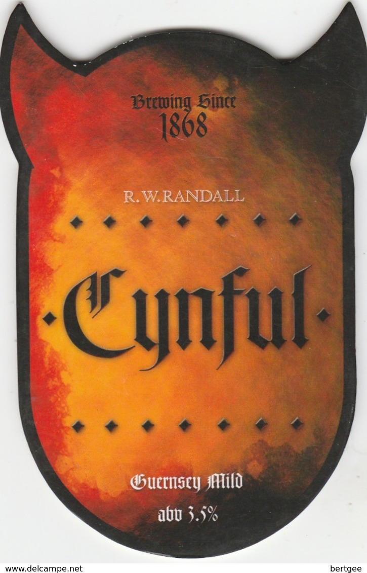 R.W.RANDALL BREWERY (GUERNSEY) - CYNFUL MILD - PUMP CLIP FRONT - Signs