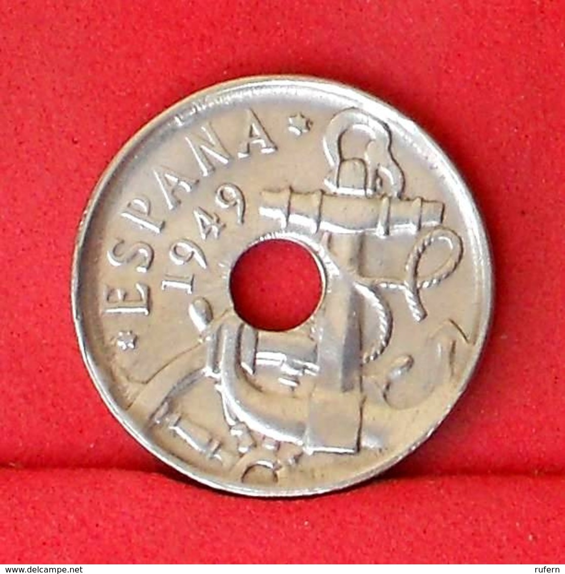 SPAIN 50 CENTIMOS 1949 -    KM# 777 - (Nº31628) - 50 Céntimos