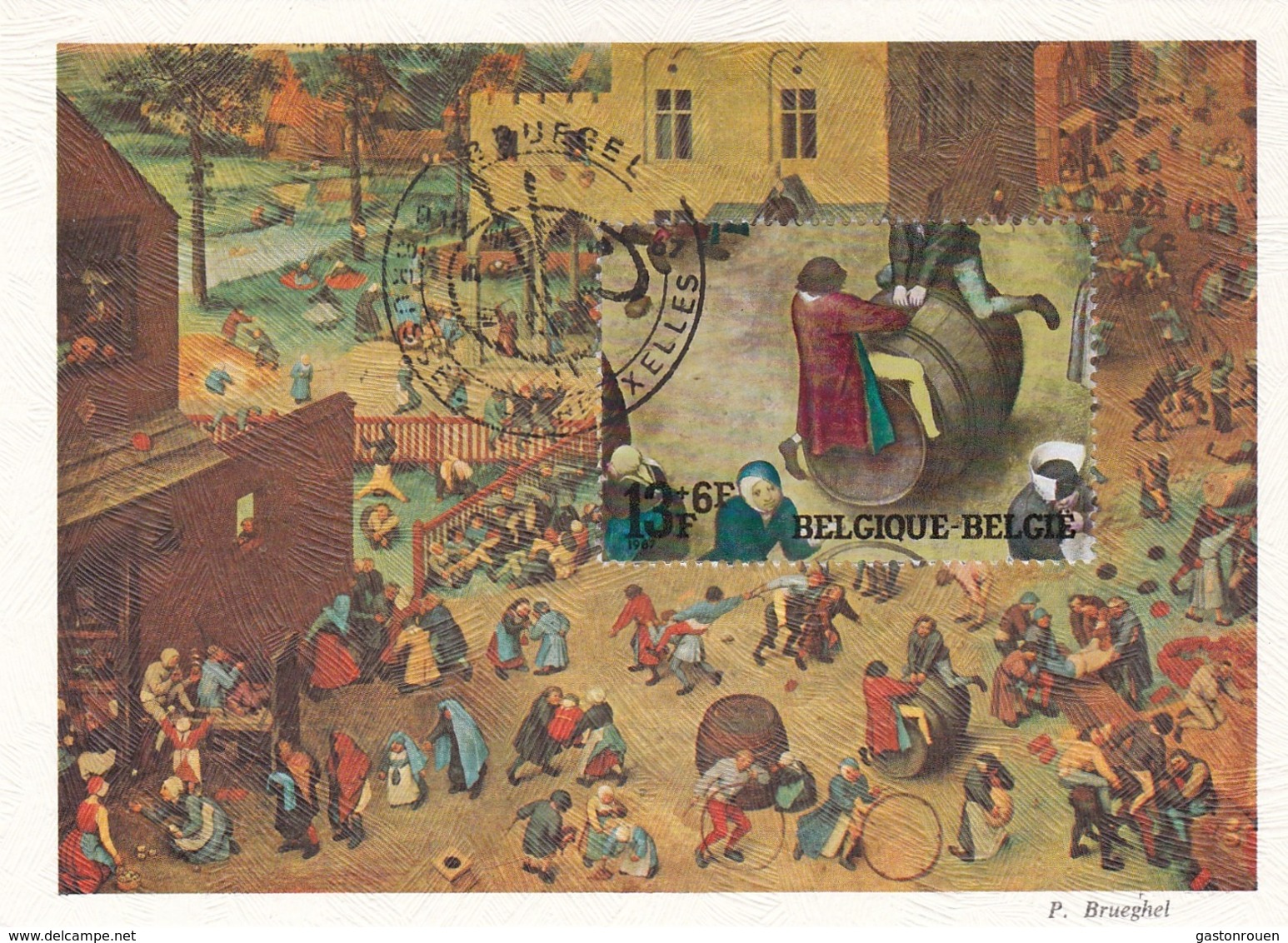 Carte Maximum Peinture Belgique 1967 Brueghel - 1961-1970