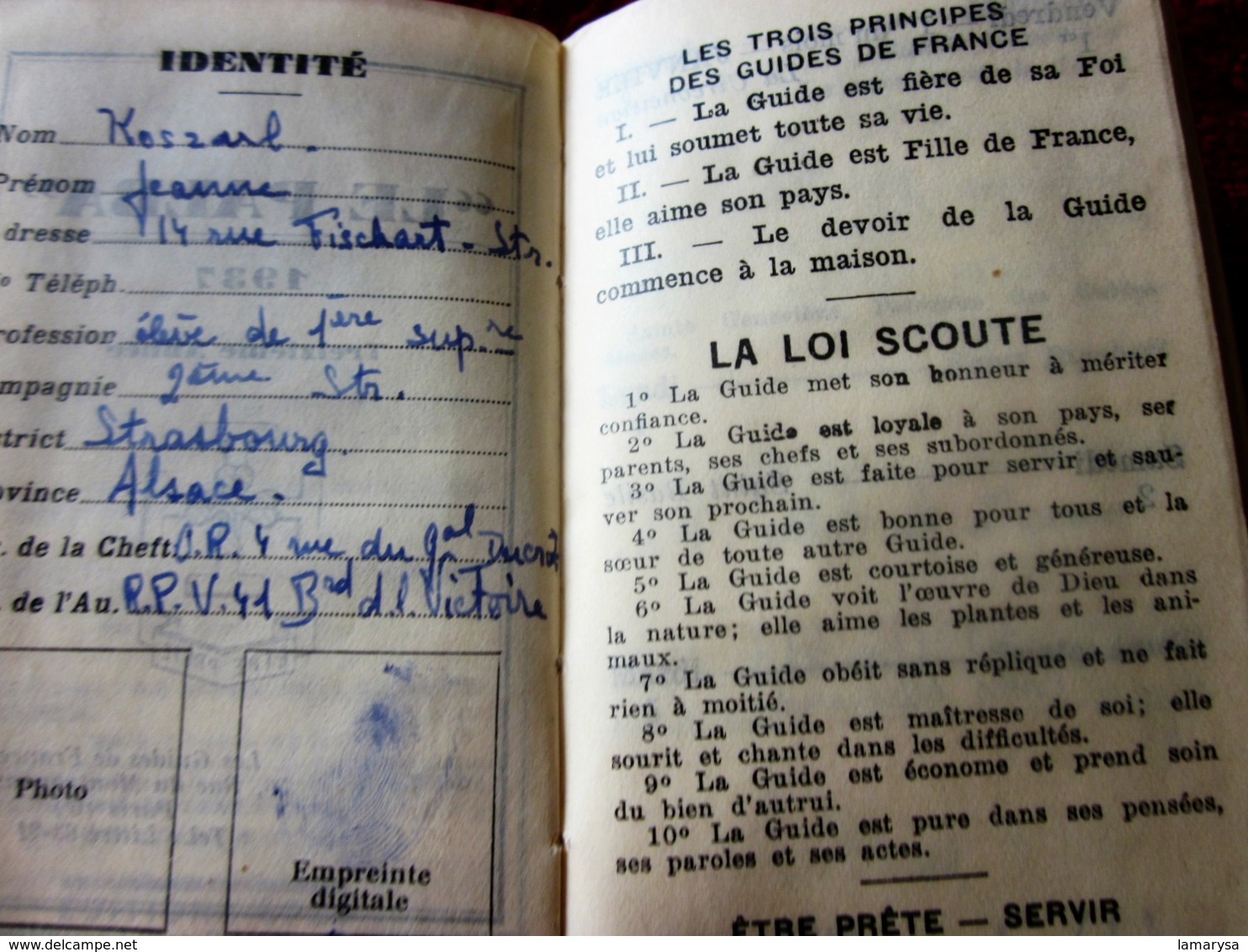 1937 AGENDA PALBA GUIDES DE FRANCE-LOI SCOUTE-PHOTOS-NOTES-JAMBOREE SCOUT INTERNATIONAL CONÇU SPÉCIALEMENT PR SCOUTISME