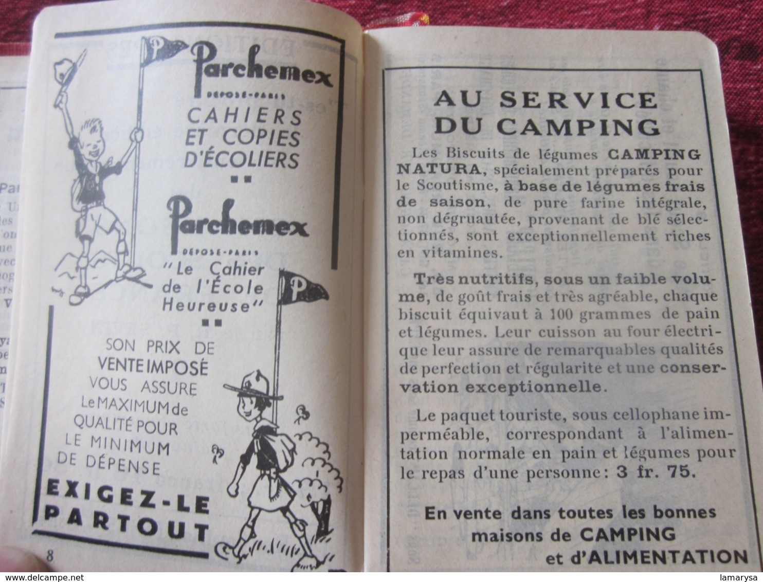 1938 AGENDA PALBA GUIDES DE FRANCE-LOI SCOUTE-PHOTOS-NOTES-JAMBOREE SCOUT INTERNATIONAL CONÇU SPÉCIALEMENT PR SCOUTISME - Scouting