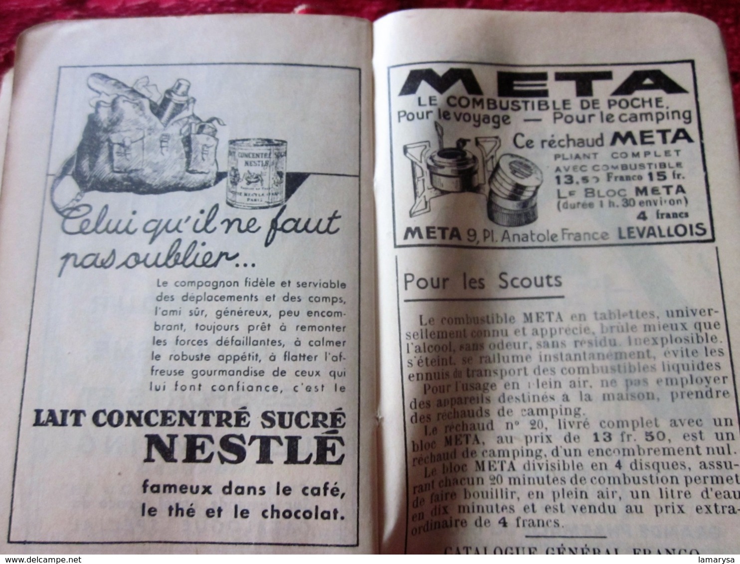 1938 AGENDA PALBA GUIDES DE FRANCE-LOI SCOUTE-PHOTOS-NOTES-JAMBOREE SCOUT INTERNATIONAL CONÇU SPÉCIALEMENT PR SCOUTISME