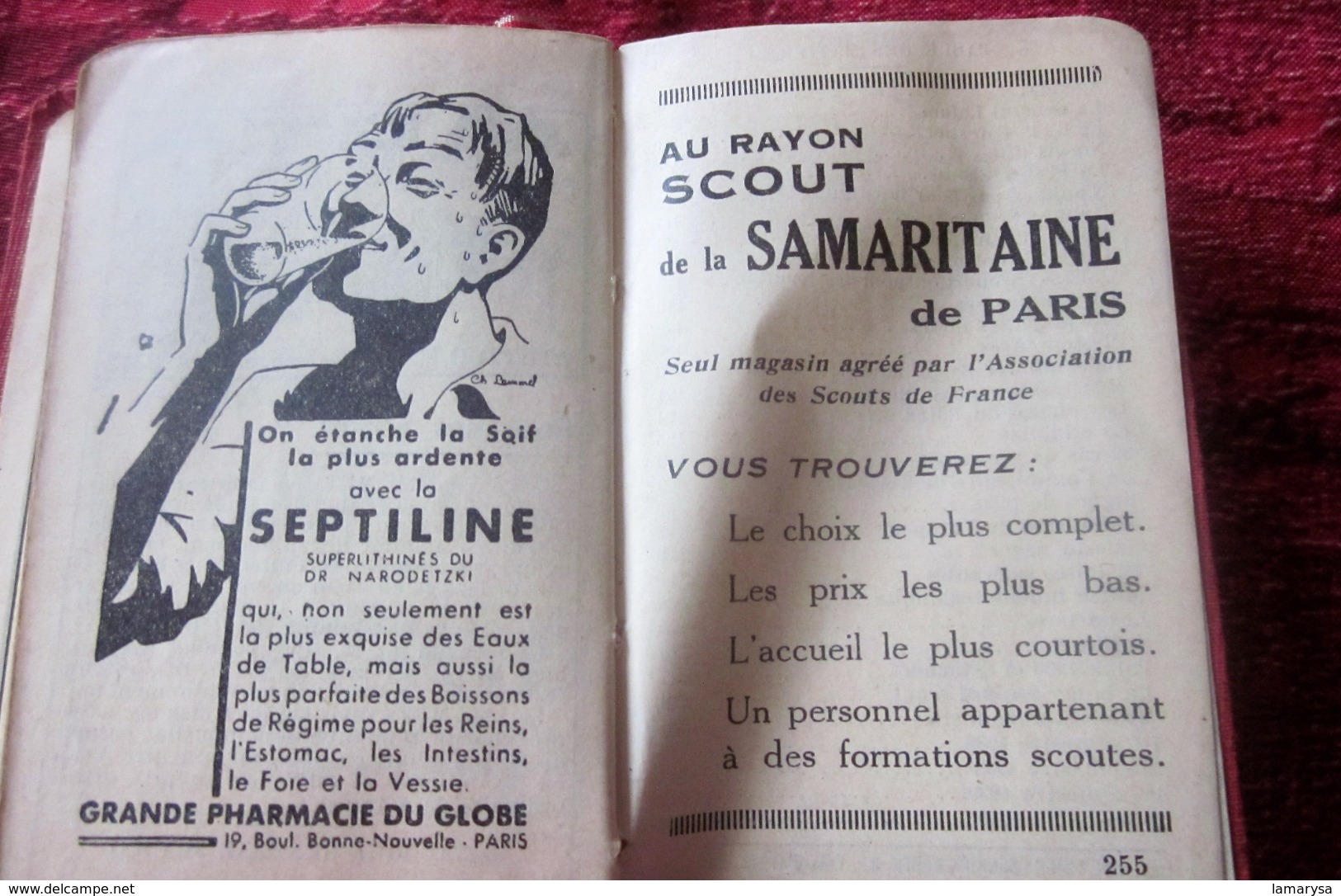 1938 AGENDA PALBA GUIDES DE FRANCE-LOI SCOUTE-PHOTOS-NOTES-JAMBOREE SCOUT INTERNATIONAL CONÇU SPÉCIALEMENT PR SCOUTISME