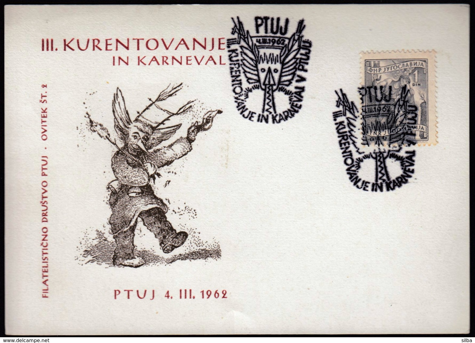 Slovenia Ptuj 1962 / III. Kurentovanje In Karneval / Carnival - Carnival