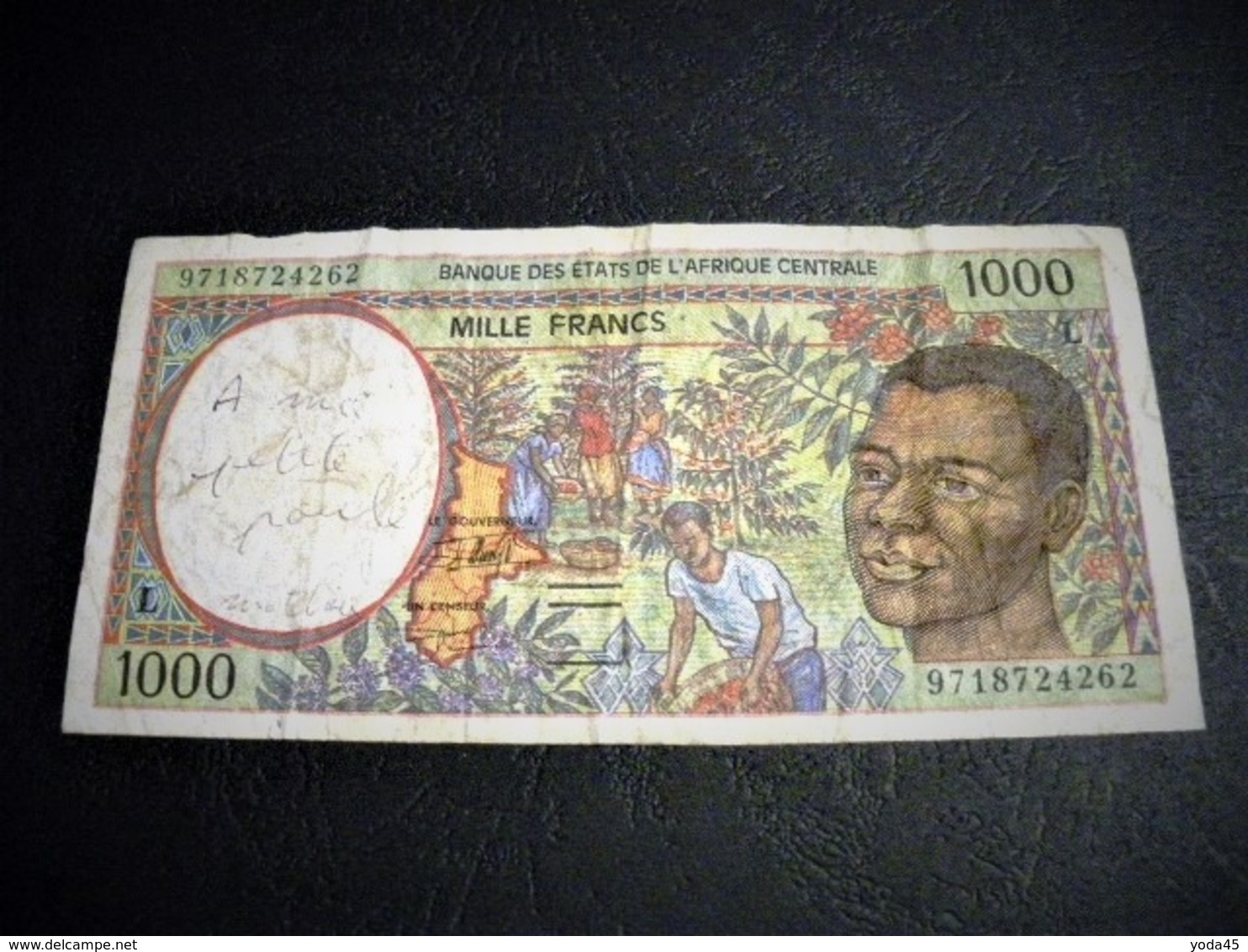 GABON 1000 Francs 1997 , Pick N° 102C D, GABON - Gabon