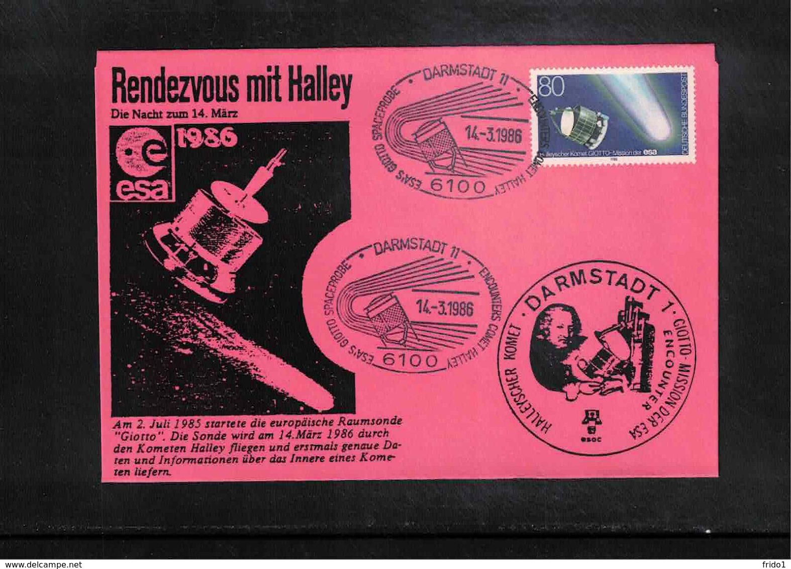 Germany / Deutschland 1986 Astronomy Halley Comet Interesting Cover - Astronomie