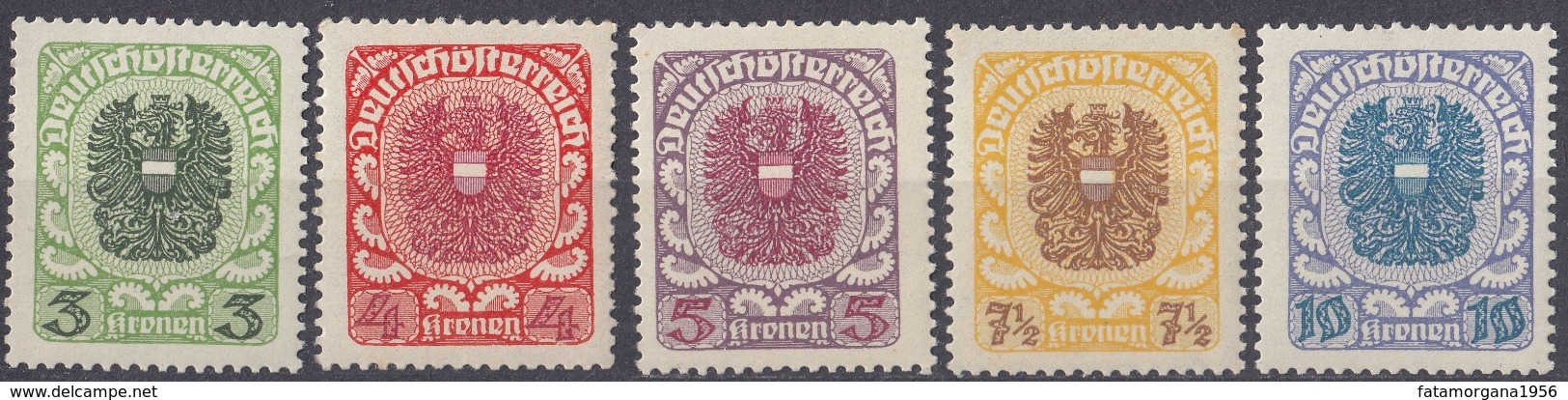 AUSTRIA - OSTERREICH - 1920/1921 - Lotto Composto Da 5 Valori Nuovi MNH: Yvert 227/231. - Nuovi