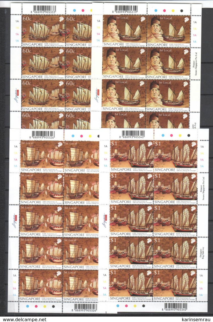 Singapur Postfrisch , Kleinbogensatz , $ 16 + Local Stamps - Singapore (1959-...)