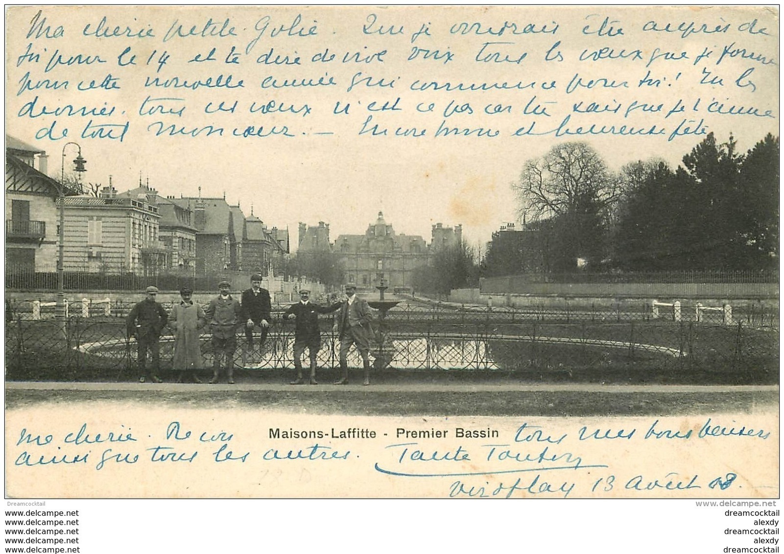 78 MAISONS-LAFFITTE. Premier Bassin Animé 1903 - Maisons-Laffitte