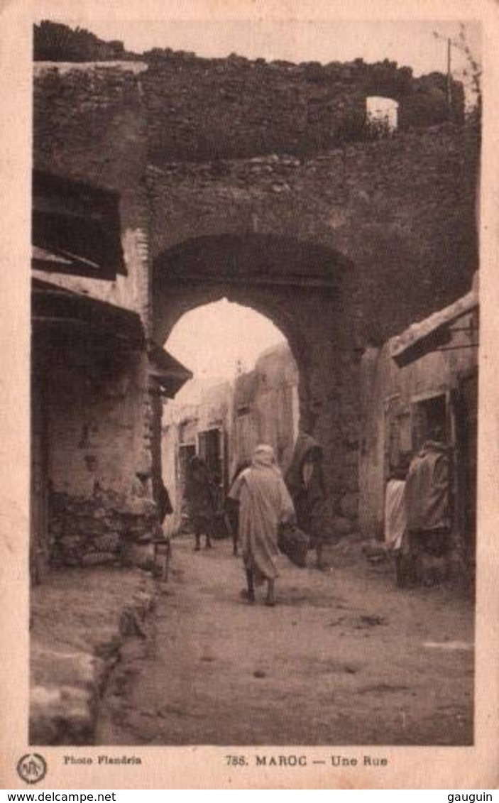 CPA - MAROC - Une RUE ... (carte Postée De Marrakech) - Marrakech